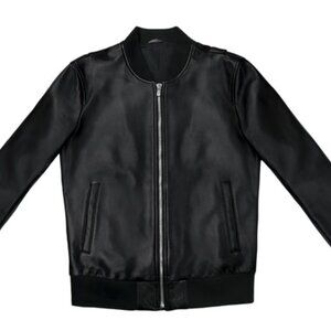 Leather MA-1 Bomber Jacket